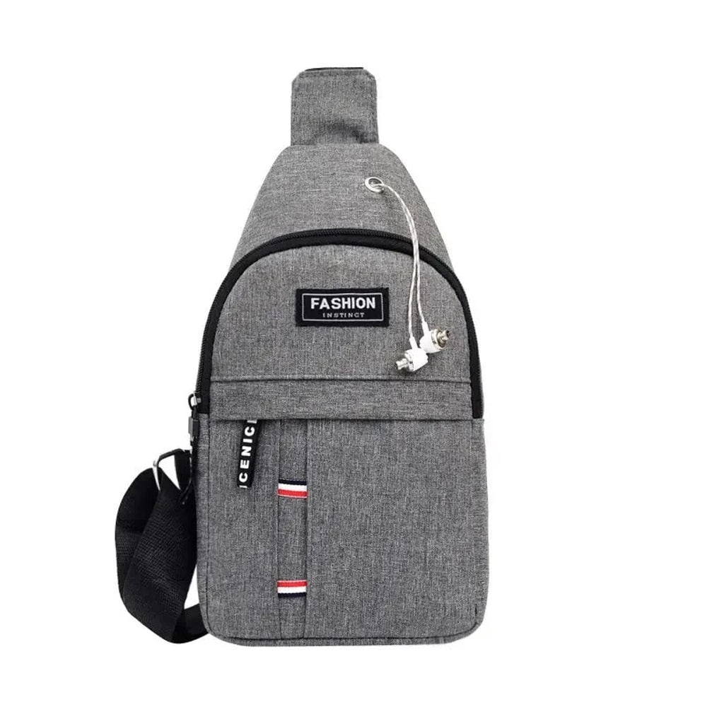 Mens Waterproof Large Capacity Waist Bag With Adjustable Shoulder Strap 2