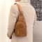 Mens PU Leather Chest Bag Travel Crossbody Casual Sling Bag 1