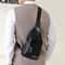 Mens PU Leather Chest Bag Travel Crossbody Casual Sling Bag 3