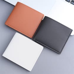 slim pu leather wallet for men minimalist card holder & money pouch