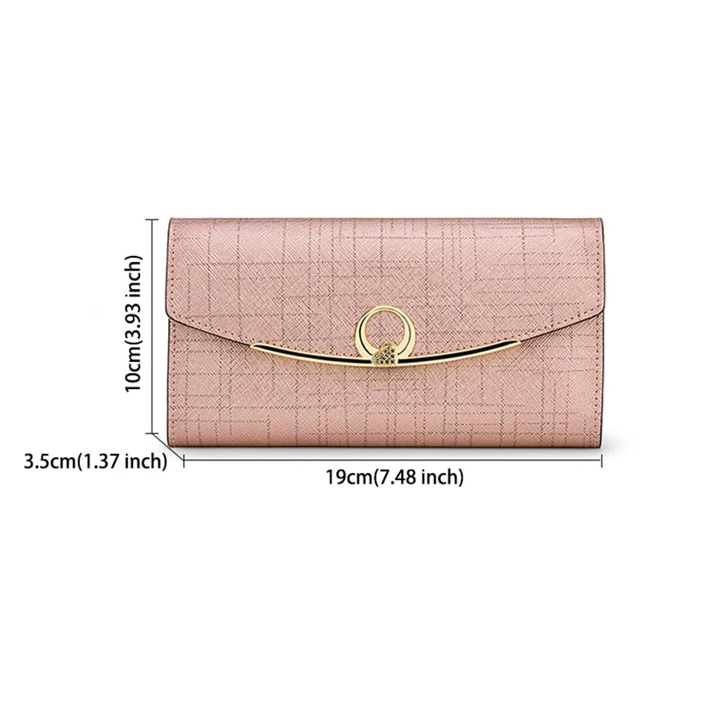 Luxury Womens Leather Wallet Large Capacity Purse Multifunctional Handbag 1