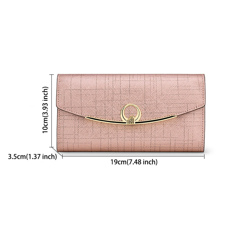 Luxury Womens Leather Wallet Large Capacity Purse Multifunctional Handbag 1
