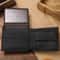 Premium Real Cowhide Mens Wallet Short Black Leather Wallet 0