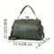 Classic Vintage Crossbody Satchel Retro Kiss Lock Handbag With Top Handle 4