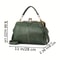 Classic Vintage Crossbody Satchel Retro Kiss Lock Handbag With Top Handle 4