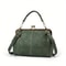 Classic Vintage Crossbody Satchel Retro Kiss Lock Handbag With Top Handle 5