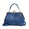 Classic Vintage Crossbody Satchel Retro Kiss Lock Handbag With Top Handle 7