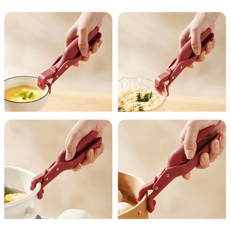 Silicone Hot Dish Clamp Non Slip Bowl & Plate Lifter