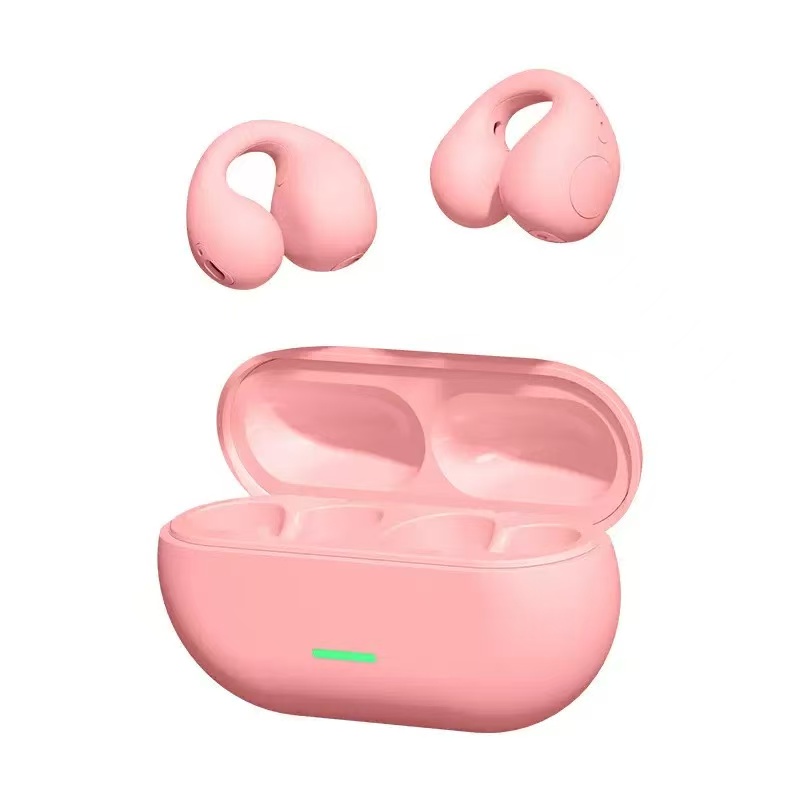 Wireless Bone Conduction Headset Clip On Music & Sports Bluetooth Headphones