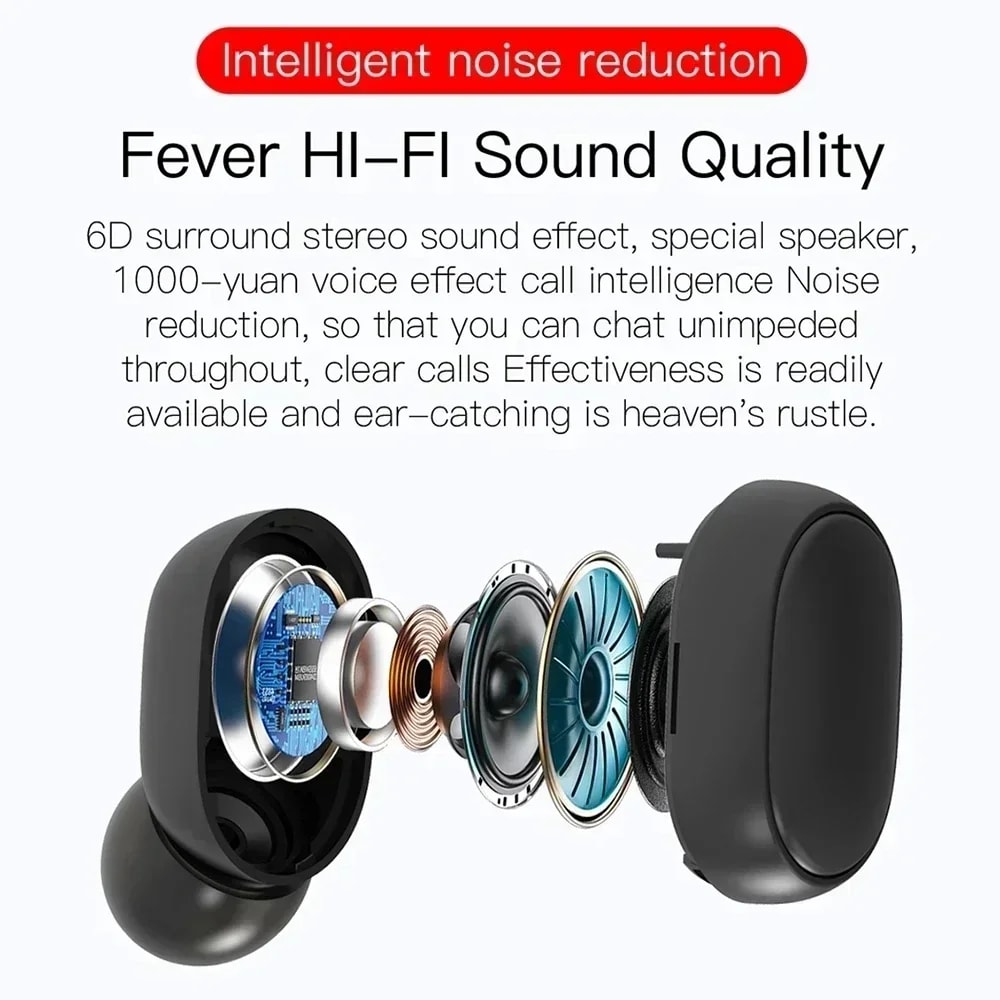 Premium Wireless Bluetooth Earbuds With Active Noise Cancelling Clear Call Microphone 2