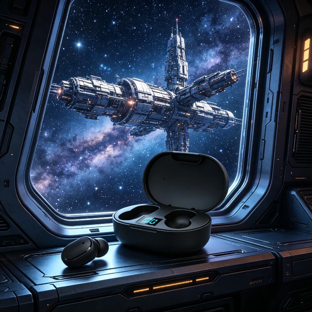 Premium Wireless Bluetooth Earphones With Noise Cancelling Mic 0