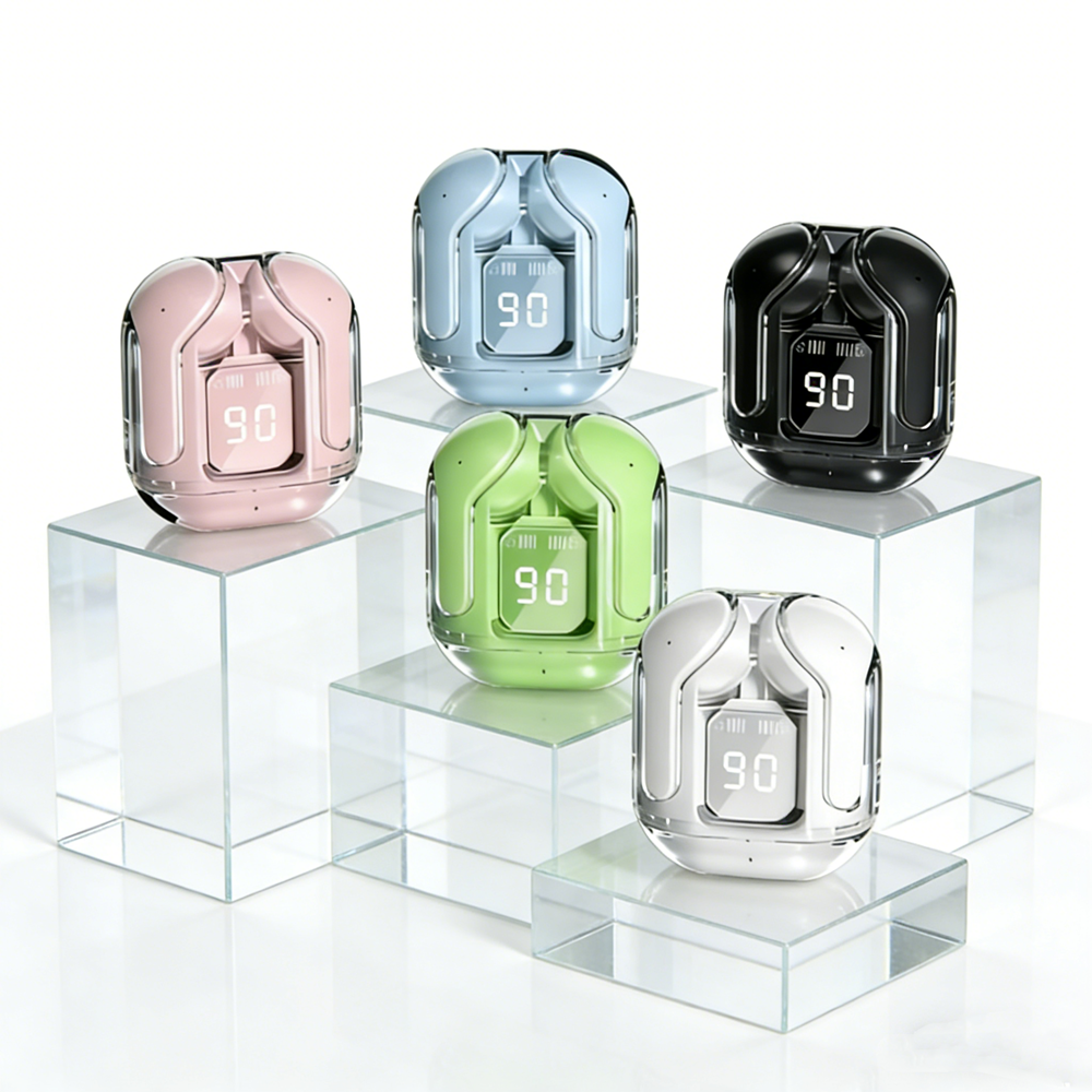 Mini Wireless Earbuds With LED Power Display Bluetooth Headphones 0