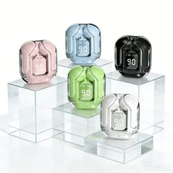 mini wireless earbuds with led power display bluetooth headphones