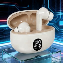 tws wireless bluetooth headphones with noise reduction & deep bass