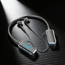 tws wireless earbuds bluetooth neckband headphones with mic & noise cancelling