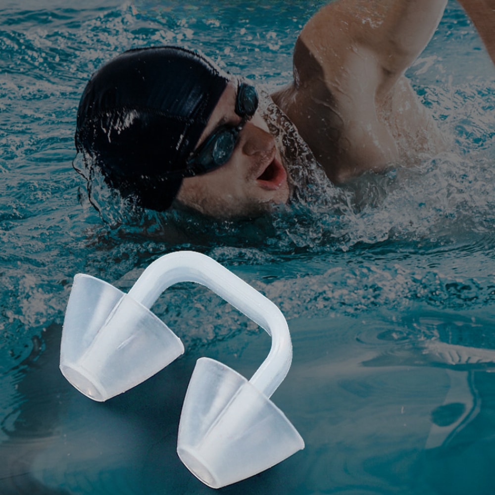 Premium Silicone Swim Nose Clip Comfortable Reusable Waterproof Nose Protector for Swimming & Diving