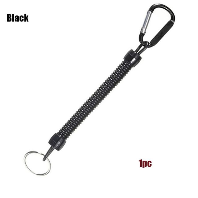 Durable Fishing Carabiner Anti Lost Spring Rope Clip for Outdoor Gear & Mountaineering
