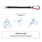 Durable Fishing Carabiner Anti Lost Spring Rope Clip for Outdoor Gear & Mountaineering