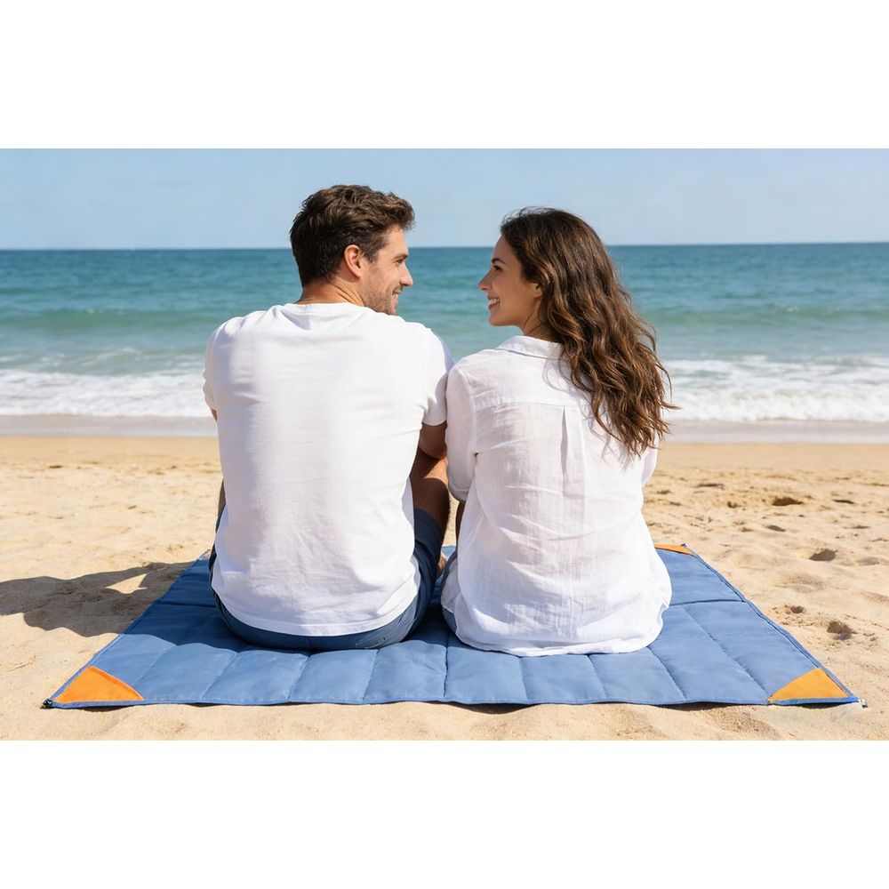 Lightweight Portable Picnic Blanket Foldable & Compact Water Resistant Washable Quick Dry Beach Mat for Outdoor