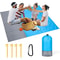 Sandproof Waterproof Beach Blanket Lightweight Picnic & Travel Mat