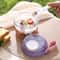 Double Layer Portable Salad Cup Yogurt Container With Lid Dispenser 2