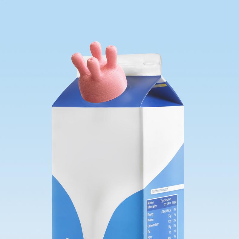 Funny Milk Bottle Pour Spout Leak Free Milk Carton Cap