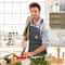 Durable Canvas Kitchen Apron with Tool Pockets for Men & Women
