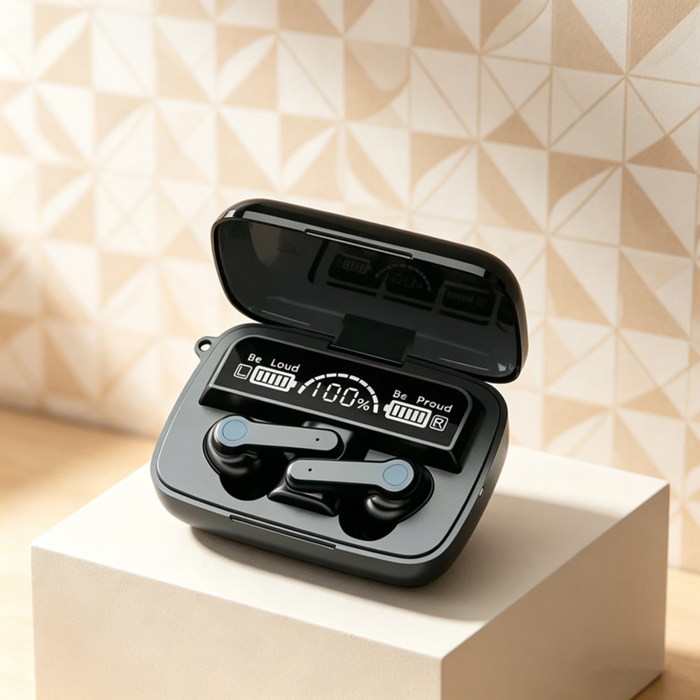 Touch Control Wireless Bluetooth Headphones with LED Display