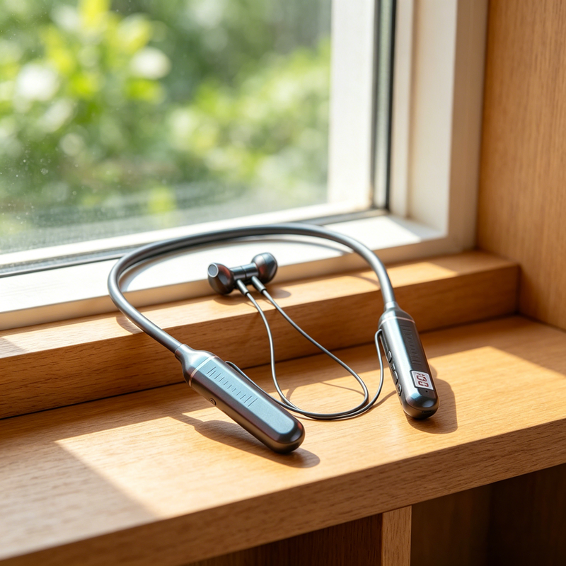 TWS Wireless Magnetic Neckband Earphones with Mic