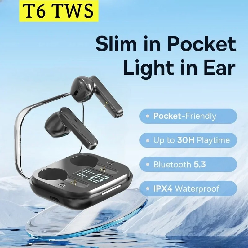 Wireless Bluetooth Gaming & Sport Earbuds with LED Display