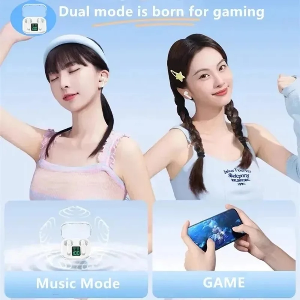 Wireless Bluetooth Gaming & Sport Earbuds with LED Display