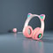 Cute Cat Wireless Headphones with RGB Lights and Noise Cancelling Mic