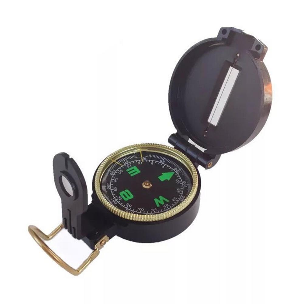 Portable Multifunction Outdoor Compass with Folding Lens