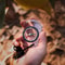 Mini Acrylic Compass With Map Scale And Keychain Rope 0