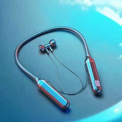 neckband wireless gaming headphones with led display