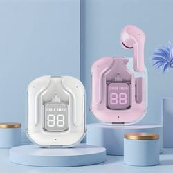 mini wireless earbuds with led power display and tws stereo sound