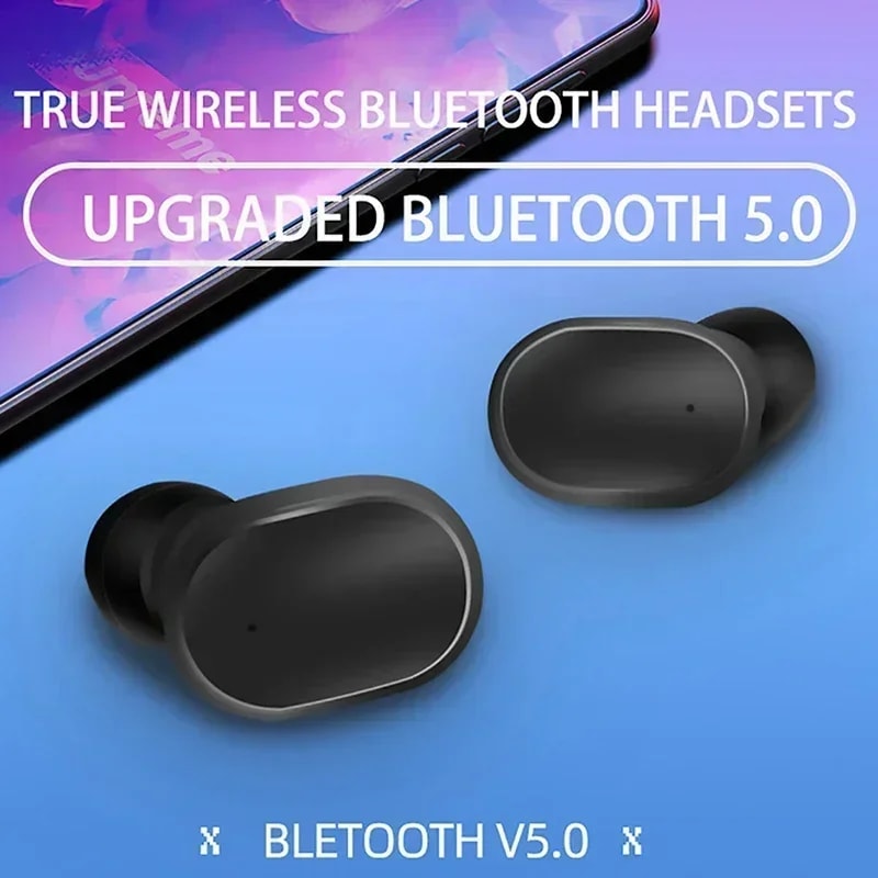 TWS Wireless Bluetooth Earbuds With Mic Noise Cancelling 5