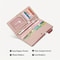 Slim RFID Wallet For Women Travel Long Bifold Clutch Purse Credit Card Holder 4