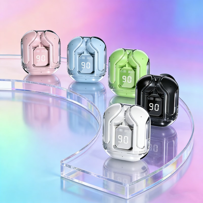 TWS Transparent Wireless Earbuds With HIFI Sound Bluetooth 0