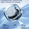 Transparent Bluetooth Earbuds with LED Display Wireless In Ear Earphones
