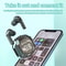 Transparent Bluetooth Earbuds with LED Display Wireless In Ear Earphones
