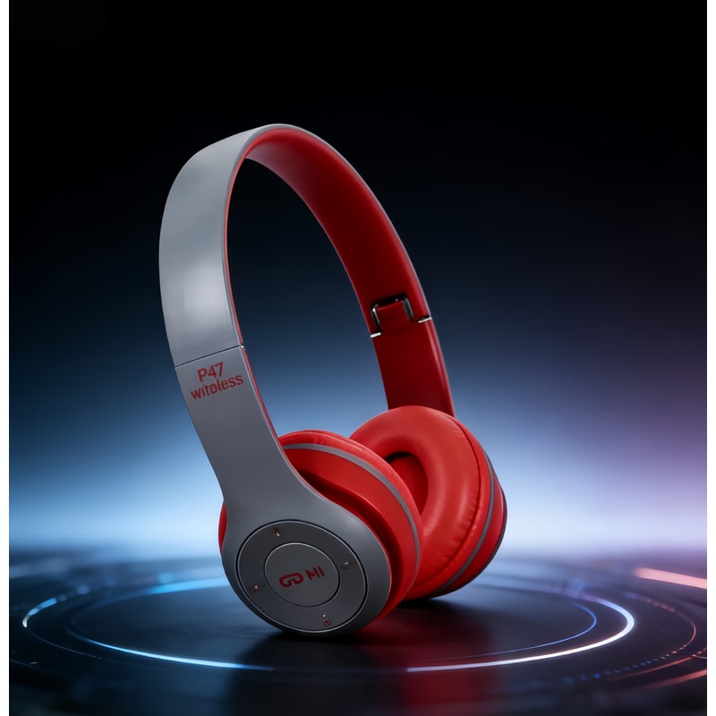 Premium Wireless Bluetooth Headphones with HD Mic Foldable Stereo Gaming & Sports Earphones