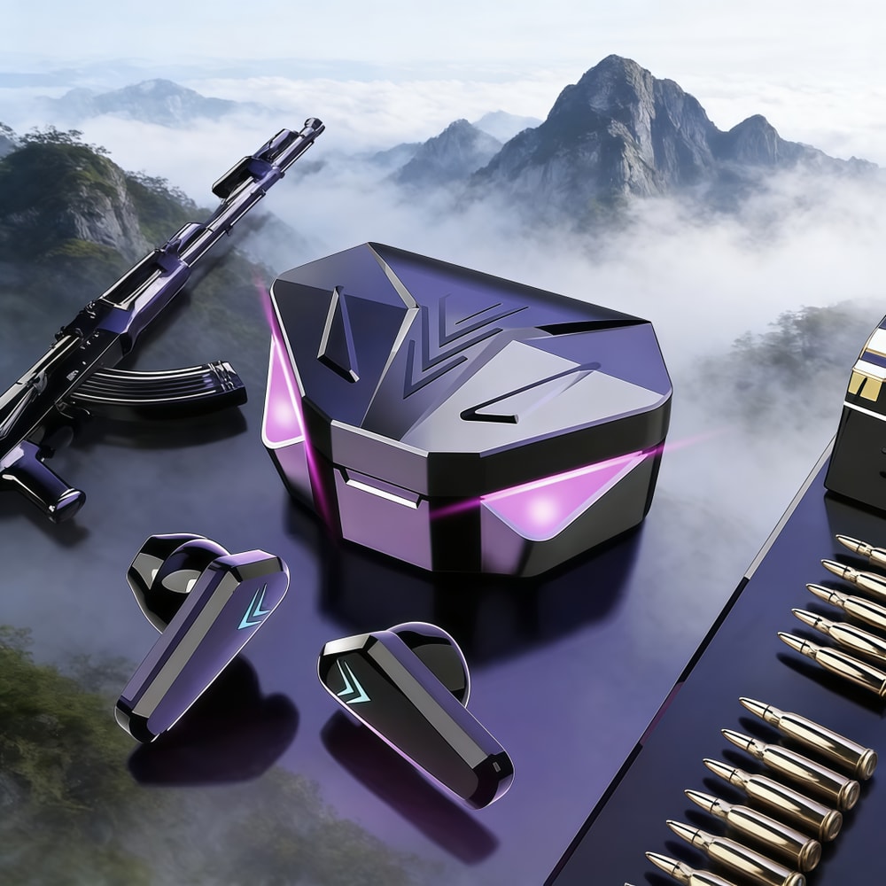 TWS Wireless Gaming Earbuds with Stereo Sound & Mic