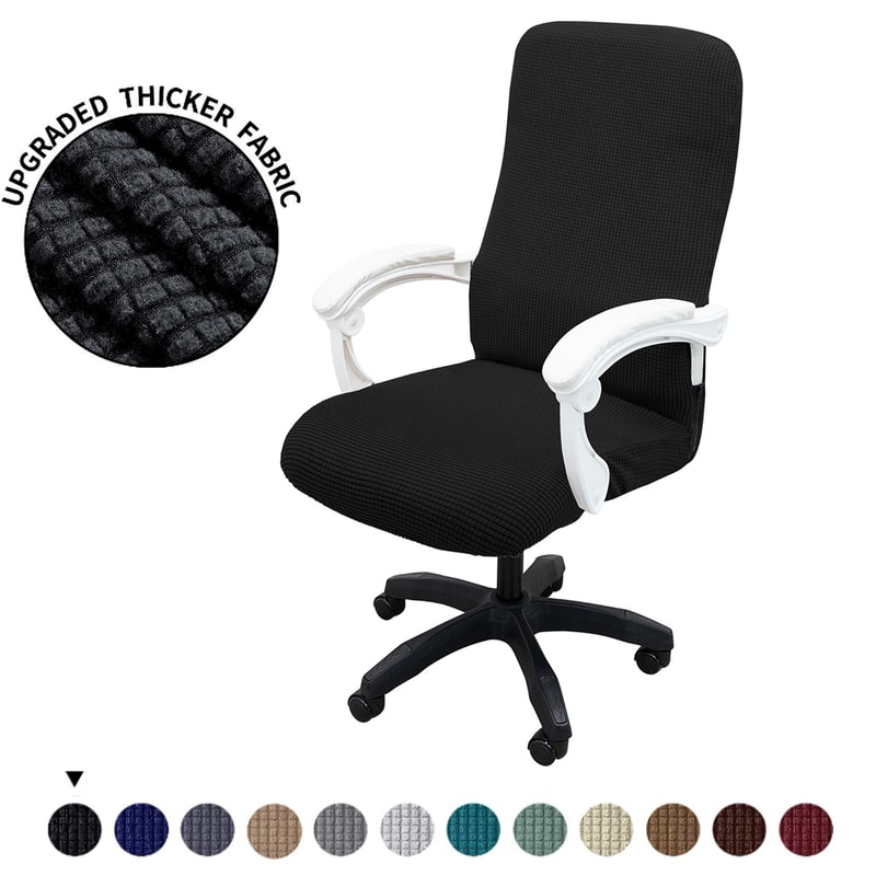 Premium Stretchable Office Chair Cover Dustproof Pet Scratch Resistant 0