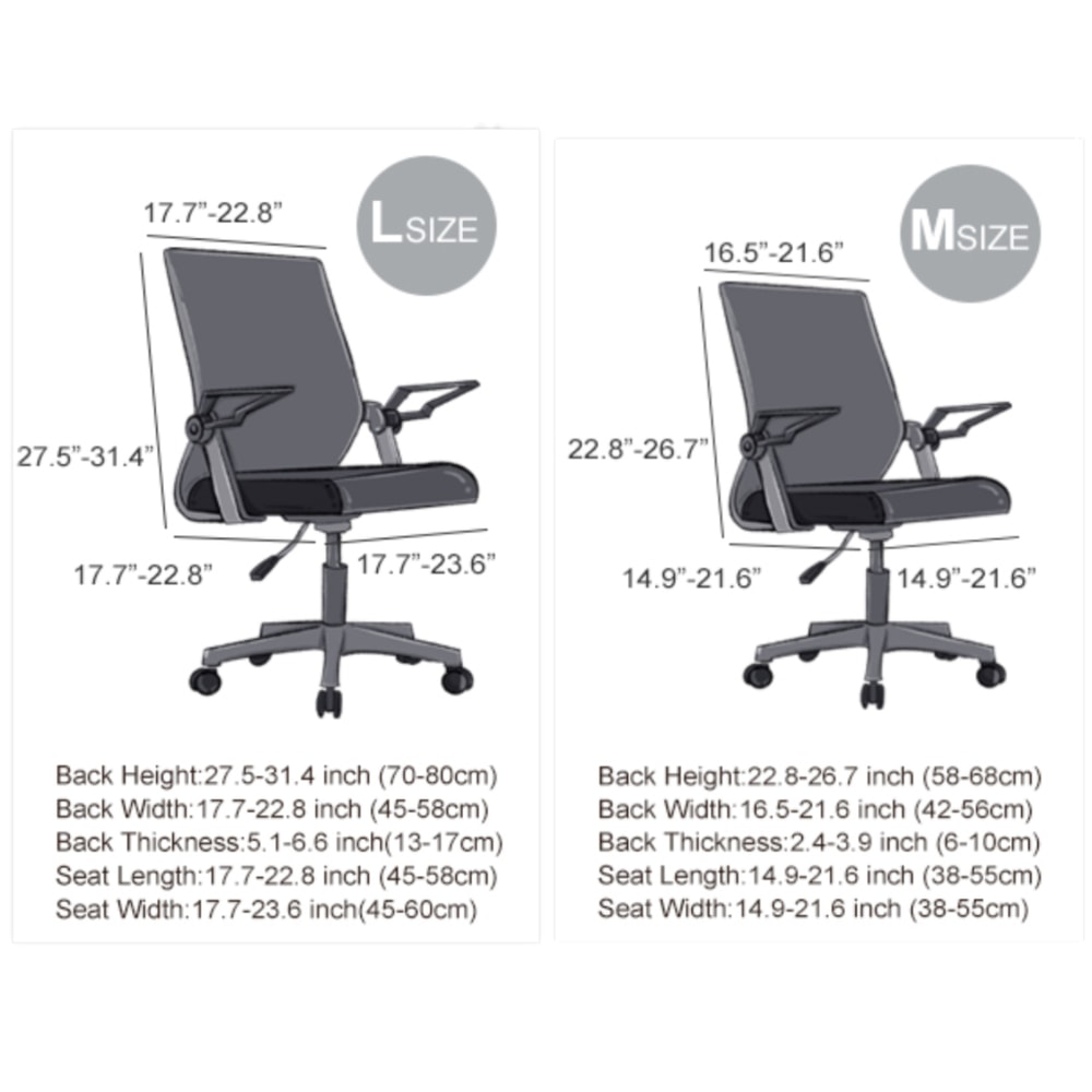 Premium Stretchable Office Chair Cover Dustproof Pet Scratch Resistant 2