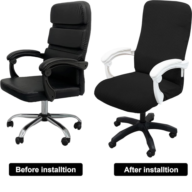 Premium Stretchable Office Chair Cover Dustproof Pet Scratch Resistant 4