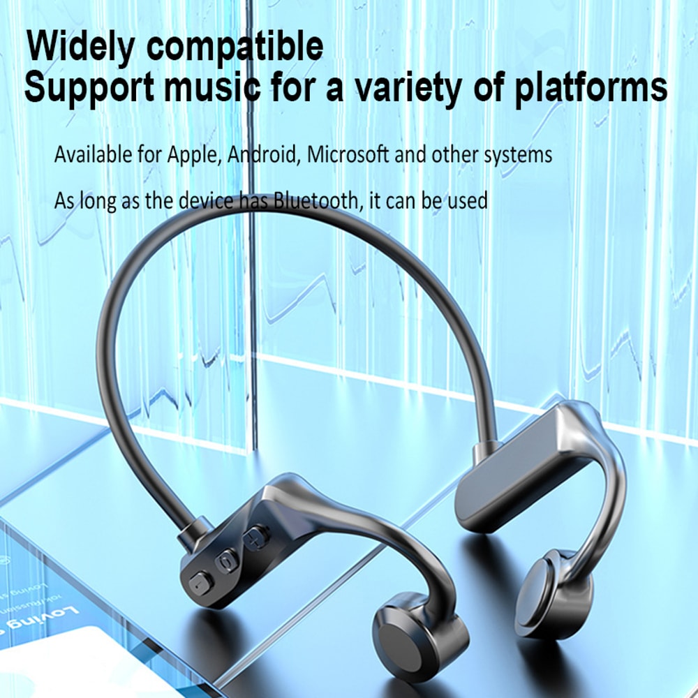 Wireless Bone Conduction Headphones HiFi Stereo Bluetooth Earphones for Sports & Outdoor