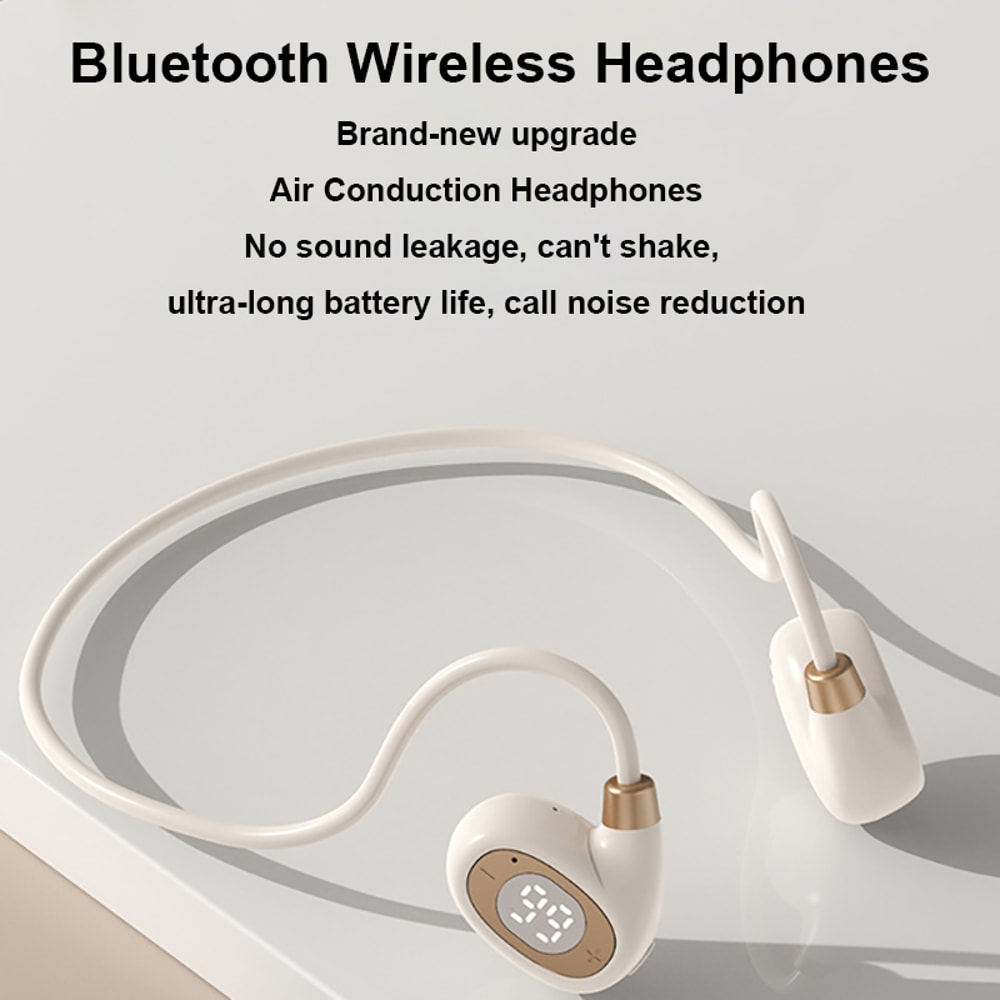 Air Conduction Ear Hook Bluetooth Headphones with Mic Sport Ready Wireless Stereo Headset