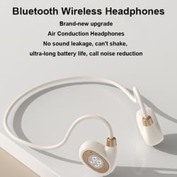 air conduction ear hook bluetooth headphones with mic sport ready wireless stereo headset