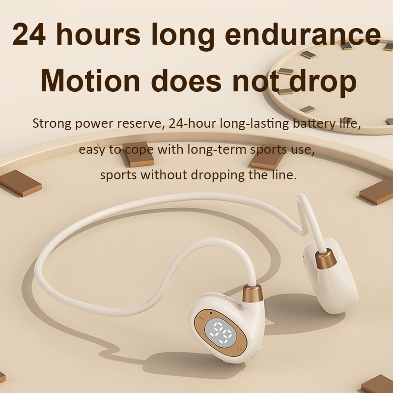 Air Conduction Ear Hook Bluetooth Headphones with Mic Sport Ready Wireless Stereo Headset